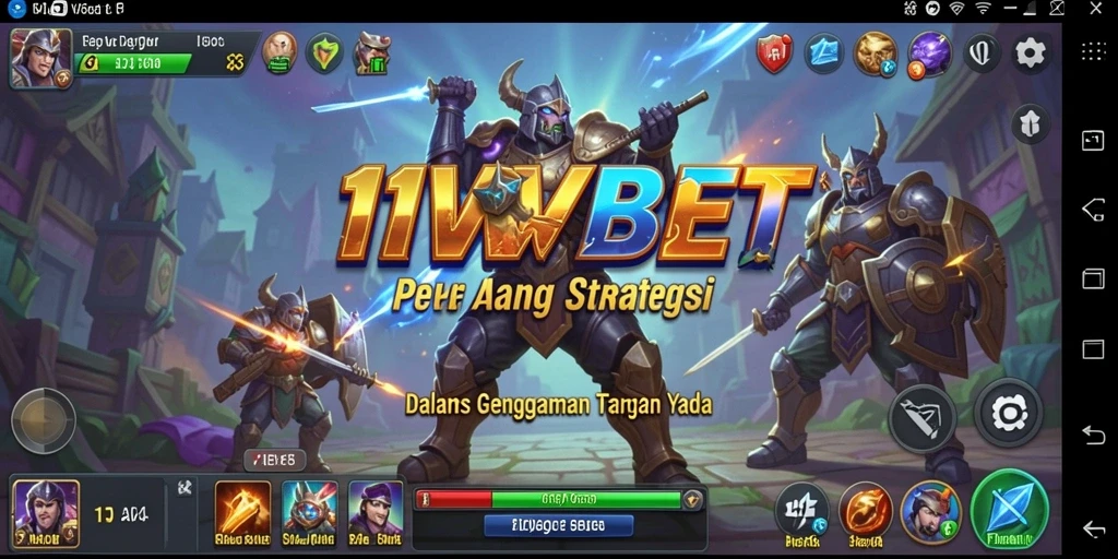 Tampilan gameplay seru dari 11WBET yang menampilkan taktik pertempuran.