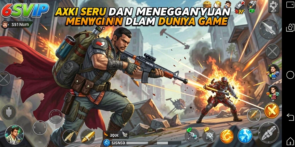 Screenshot gameplay 6SVIP yang menampilkan aksi menegangkan dan seru.