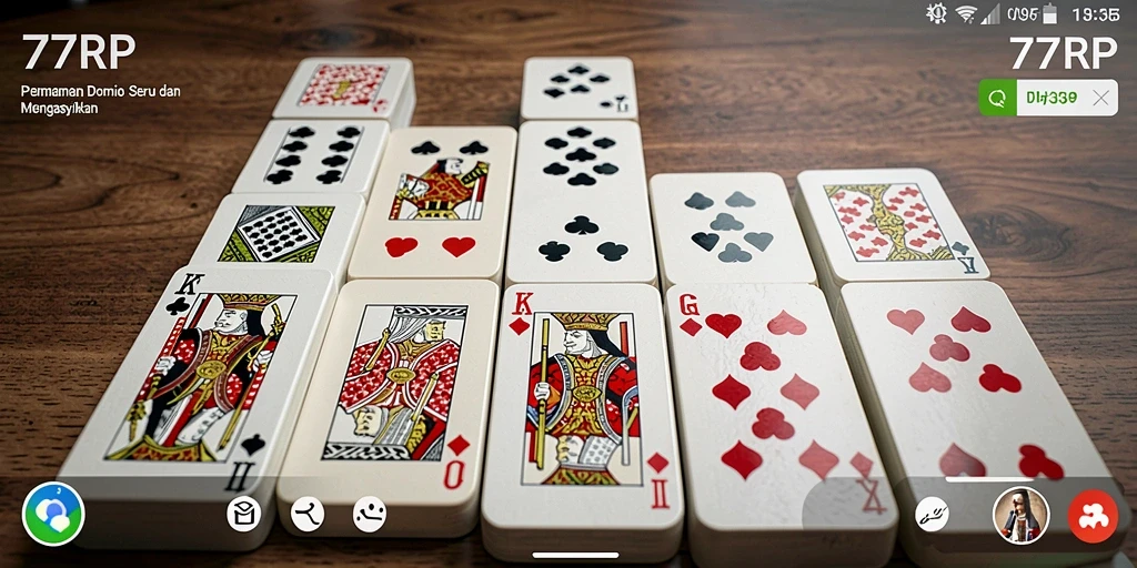 Tampilan permainan Domino yang menawan dan interaktif.
