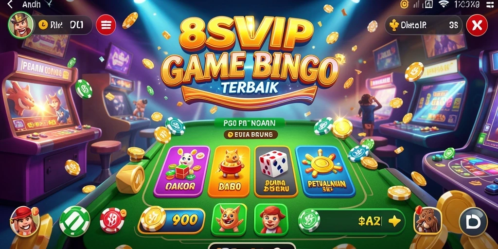 Screenshot gameplay 8SVIP menunjukkan aksi seru permainan Bingo.