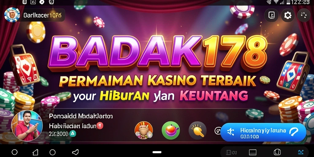 Tampilan menarik dan intuitif dari permainan Kasino BADAK178.