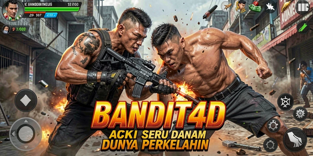 Tampilan aksi seru dari gameplay BANDIT4D yang menegangkan.