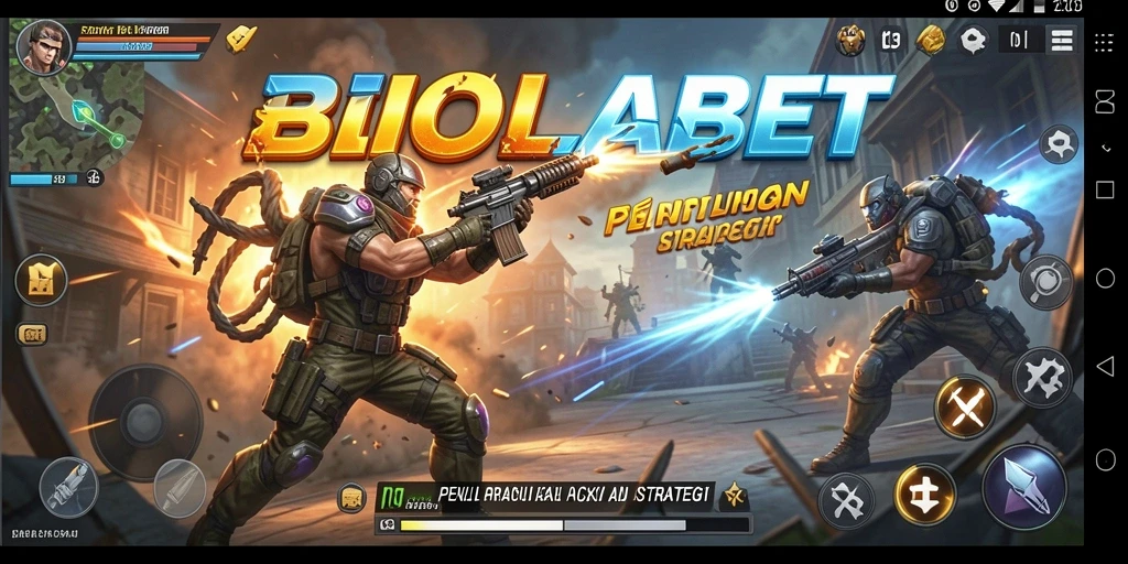 Tampilan pertarungan epik dalam BIOLABET dengan karakter dan arena menarik.