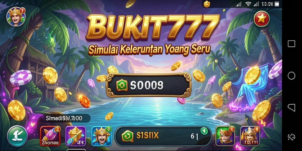 Tangkapan layar BUKIT777 menampilkan momen seru dalam gameplay Simulation.