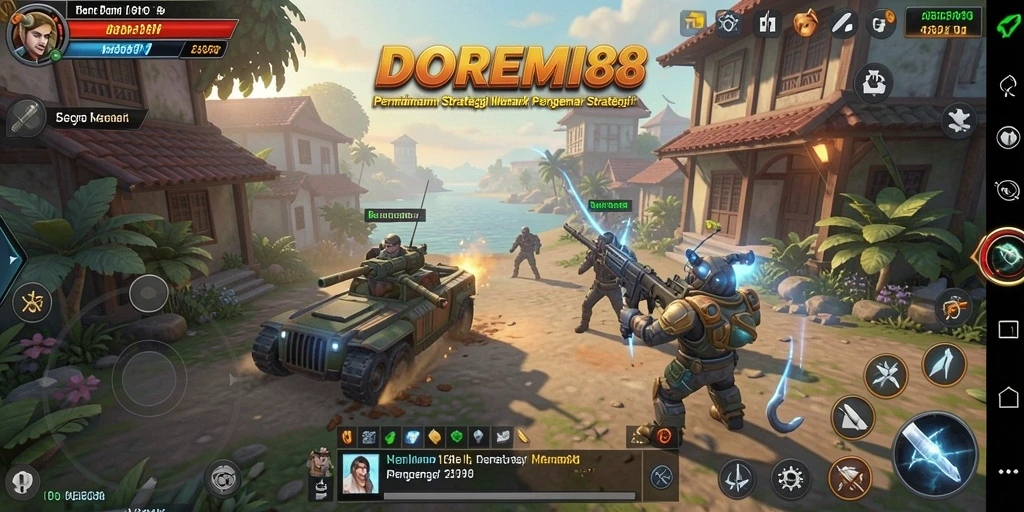 Tampilan gameplay DOREMI88 yang menegangkan dan strategis.