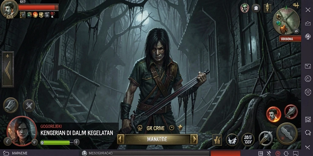 Gameplay GOGOREJEKI yang menegangkan dan menyeramkan.