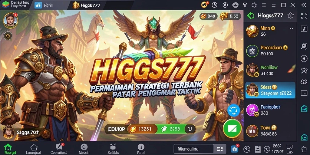 Tampilan gameplay HIGGS777 menampilkan strategi dan taktik yang menantang.