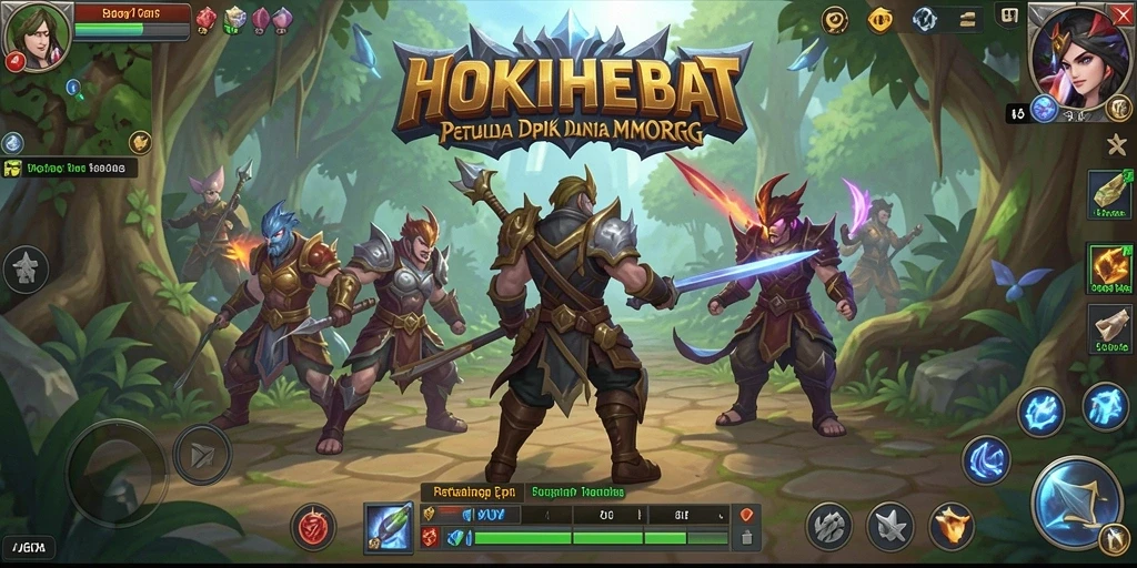 Tampilan gameplay HOKIHEBAT yang mendebarkan dan penuh aksi.