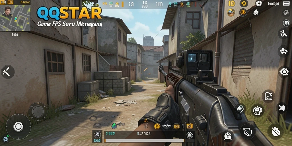 Screenshot gameplay QQSTAR menampilkan aksi seru dan grafis yang menakjubkan.