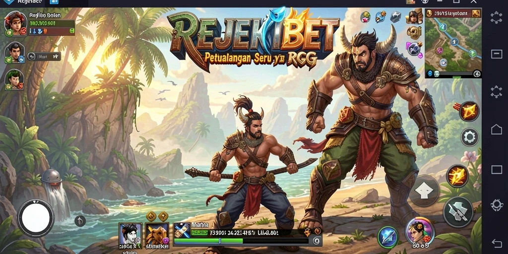 Tampilan menarik gameplay RPG dalam petualangan REJEKIBET.