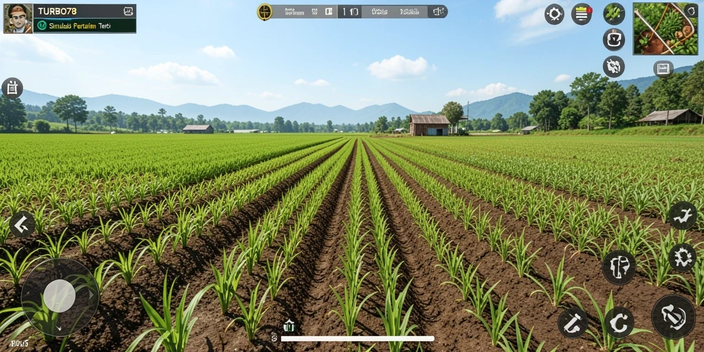 Gameplay seru dengan pertanian yang realistis di TURBO78.