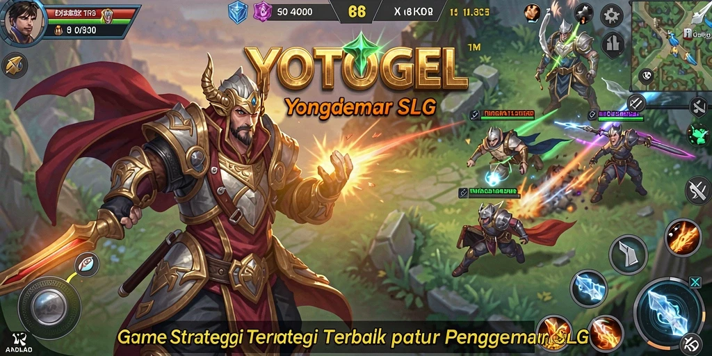 Screenshot YOTOGEL menampilkan pertempuran strategi yang intens.